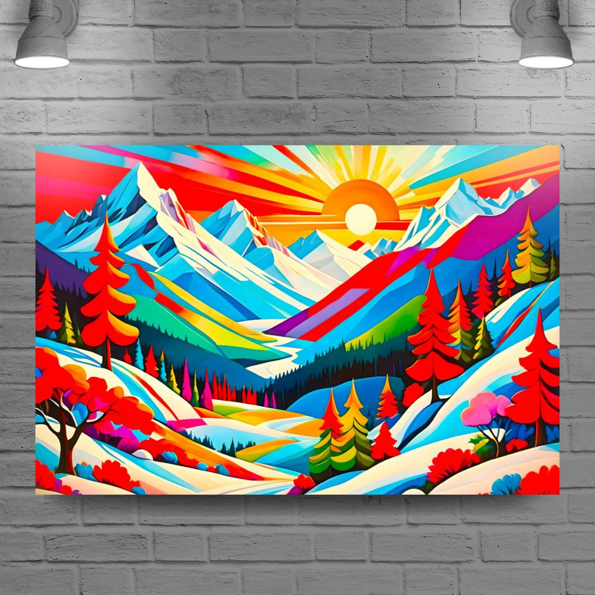 Wall mural art in progress
